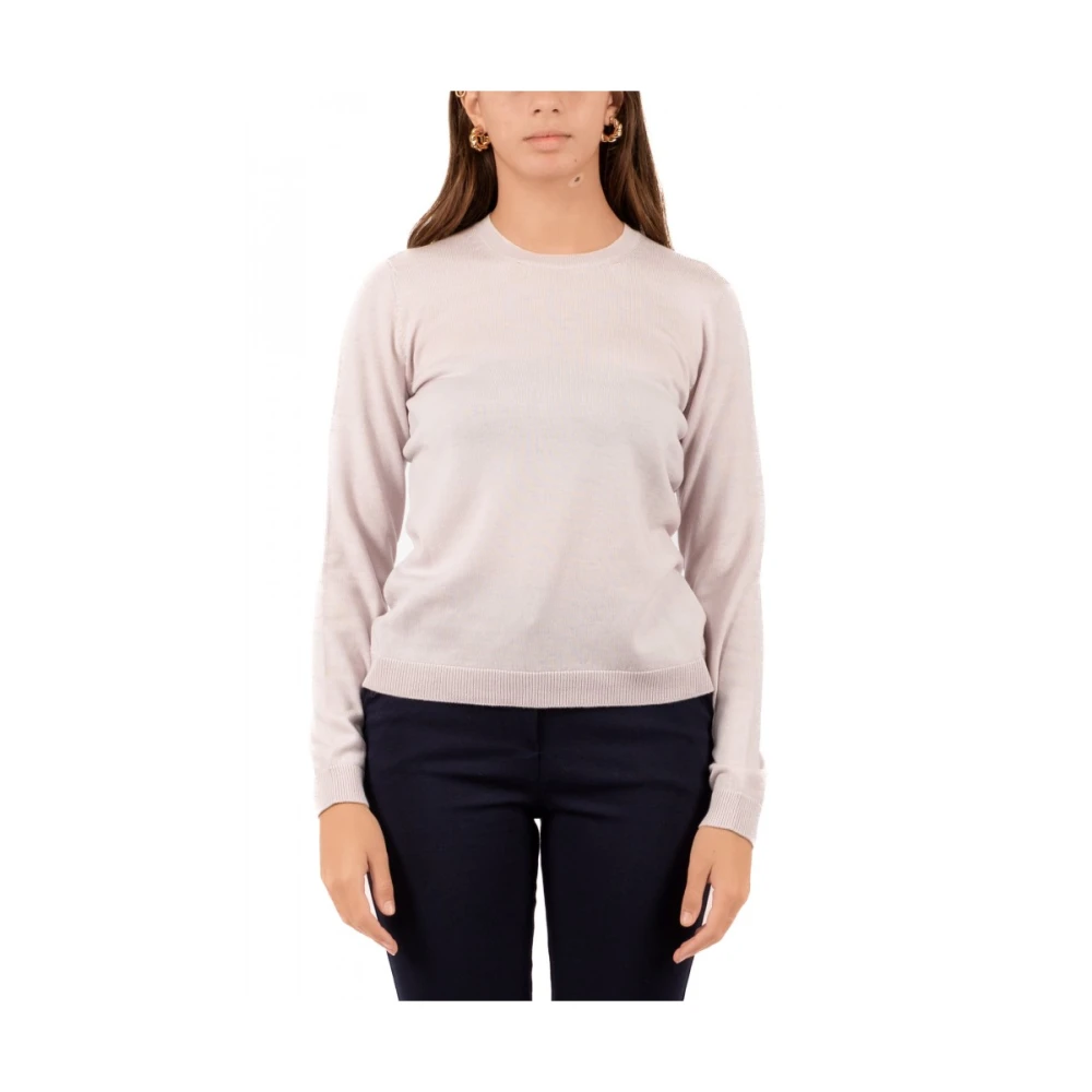 Gran Sasso Dames Ronde Hals Trui Pink Dames