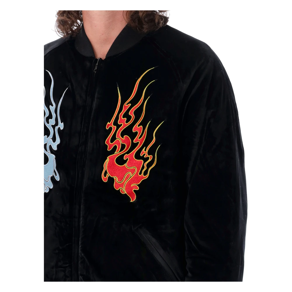 HUF Omkeerbare Souvenir Jas Black Heren