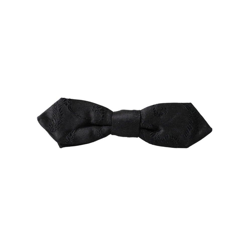 Dolce & Gabbana Multicolor Zijden Strikdas Black Heren