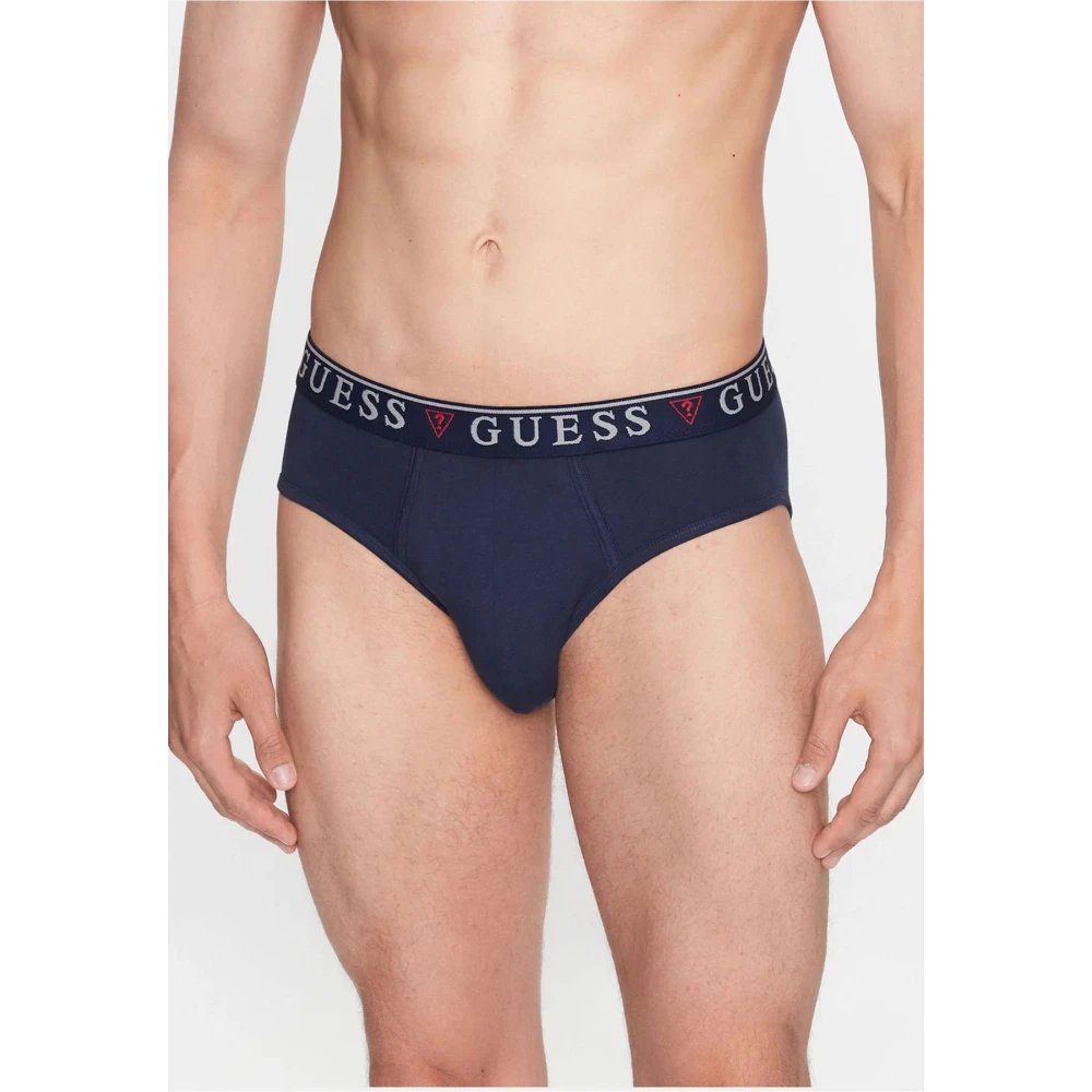 Guess Heren Logato Instap Schoenen Blue Heren
