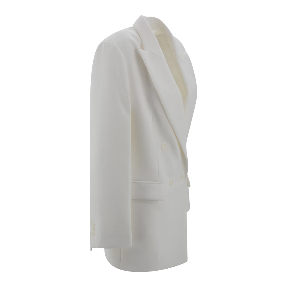 P.a.r.o.s.h. Klassieke roomjasje met revers Beige Dames