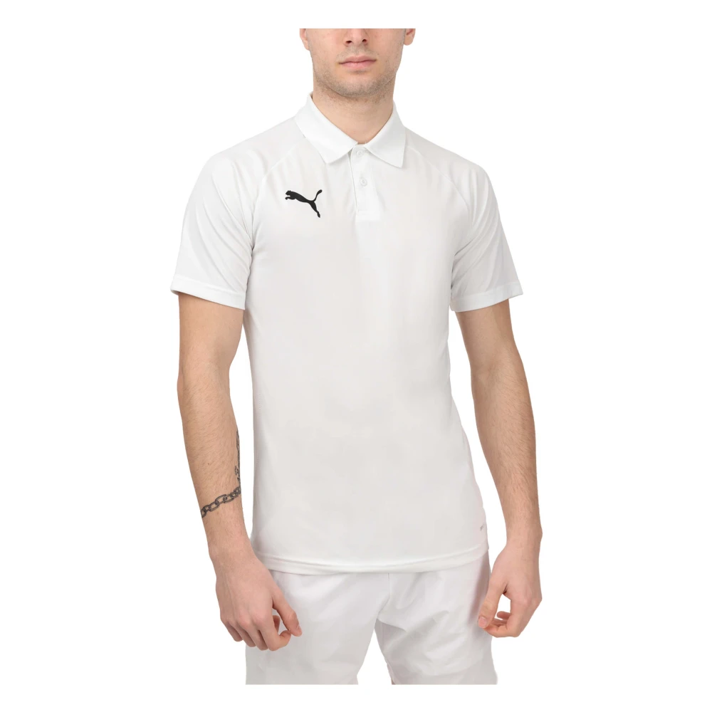 Puma TeamLIGA Polo met korte mouwen White Heren