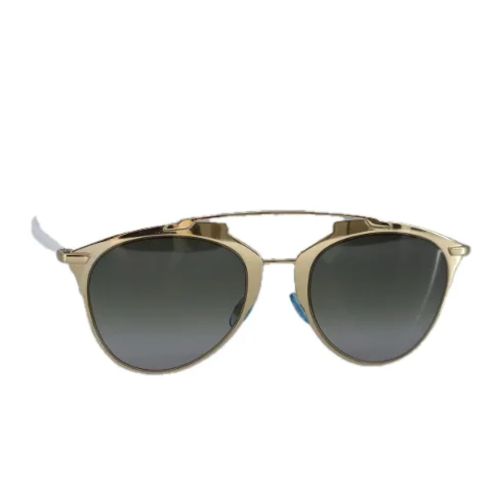 Dior Vintage Pre-owned Plastic sunglasses Yellow Dames