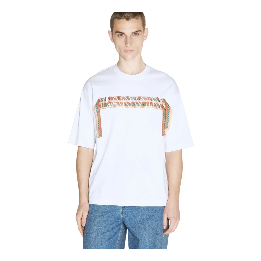 Lanvin Oversized T-shirts en Polos White Heren