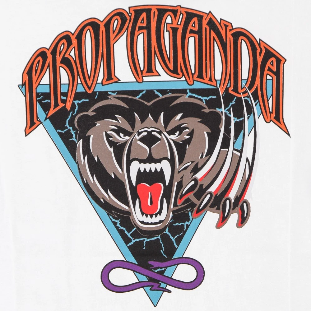 Propaganda Natuurlijke Heren Tee met Achterprint Beige Heren
