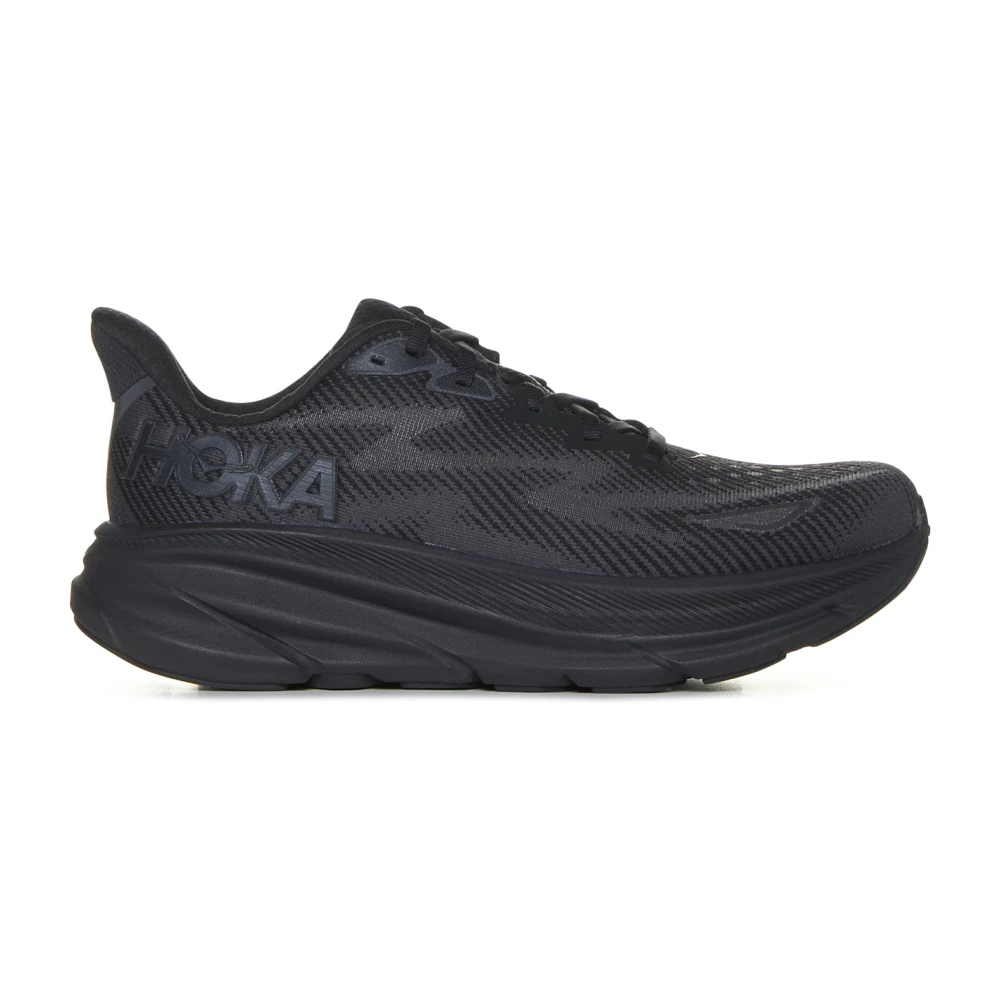 Hoka One One Clifton 9 Low-Top Sneakers Black, Dam