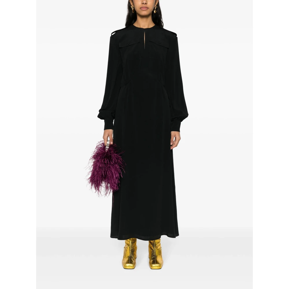 Msgm Elegante Jurk Black Dames