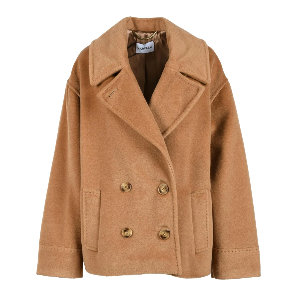 Marella Wollen Jas Brown Dames
