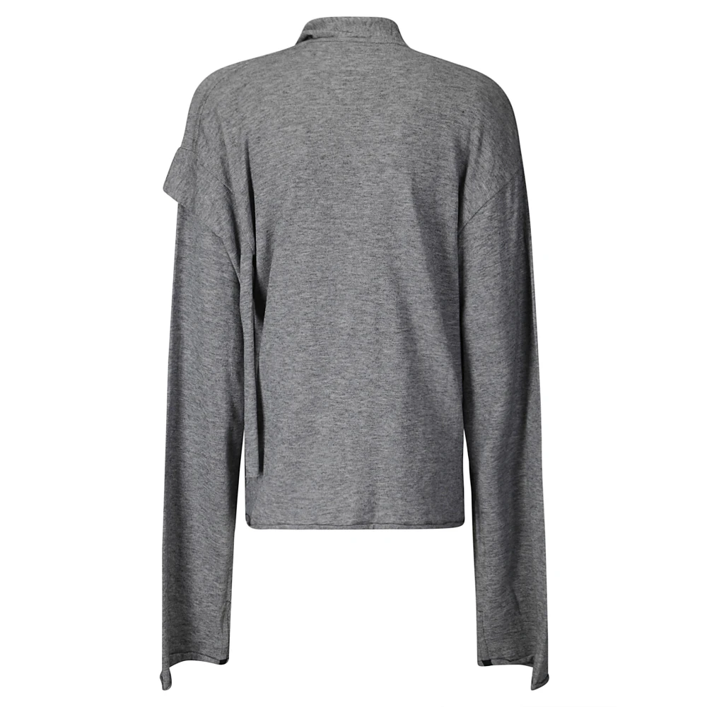 Ottolinger Trui met kraag en kant Gray Dames