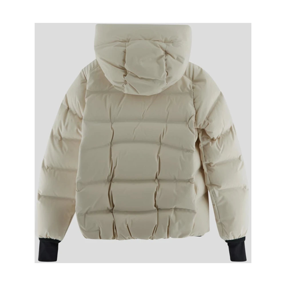 Moncler Logo Jas White Dames