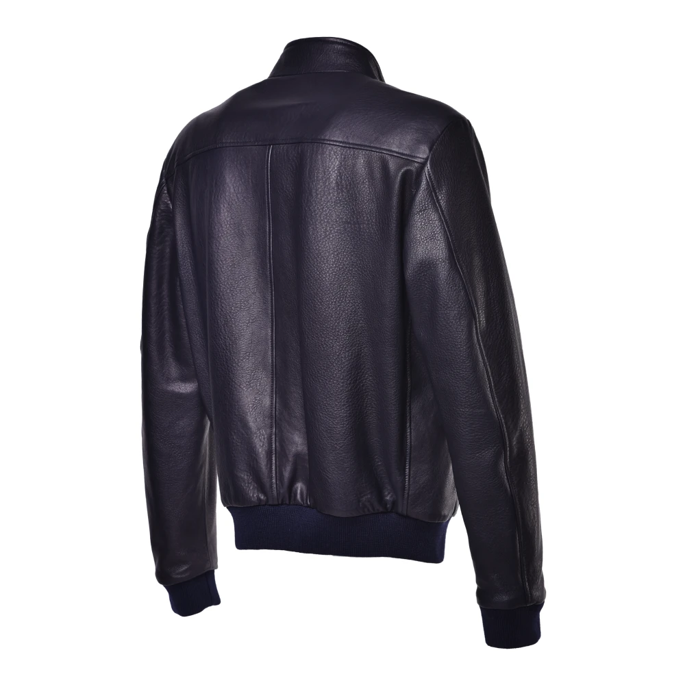 Baldinini Reversible jacket in blue nappa Blue Heren