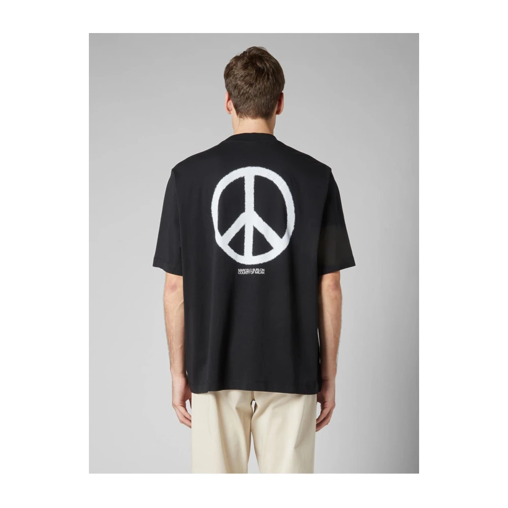 Marcelo Burlon Katoenen T-shirt Black Heren