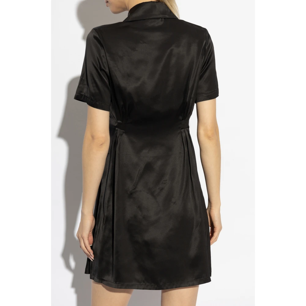 A.p.c. Satijnen jurk Black Dames