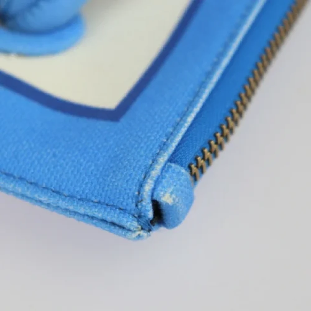 Valentino Vintage Pre-owned Canvas clutches Blue Dames