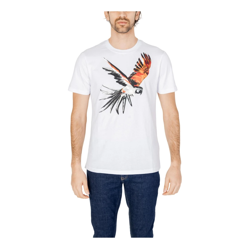 Antony Morato Heren T-shirt Lente Zomer Collectie Katoen White Heren