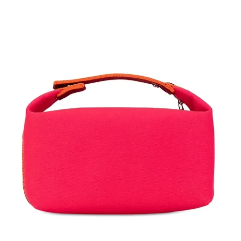 Hermès Vintage Pre-owned Canvas handbags Pink Dames