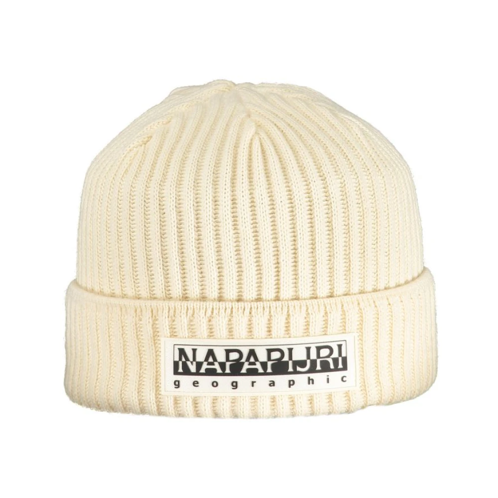 Napapijri Beige Acryl Hoed & Mutsen Beige Unisex