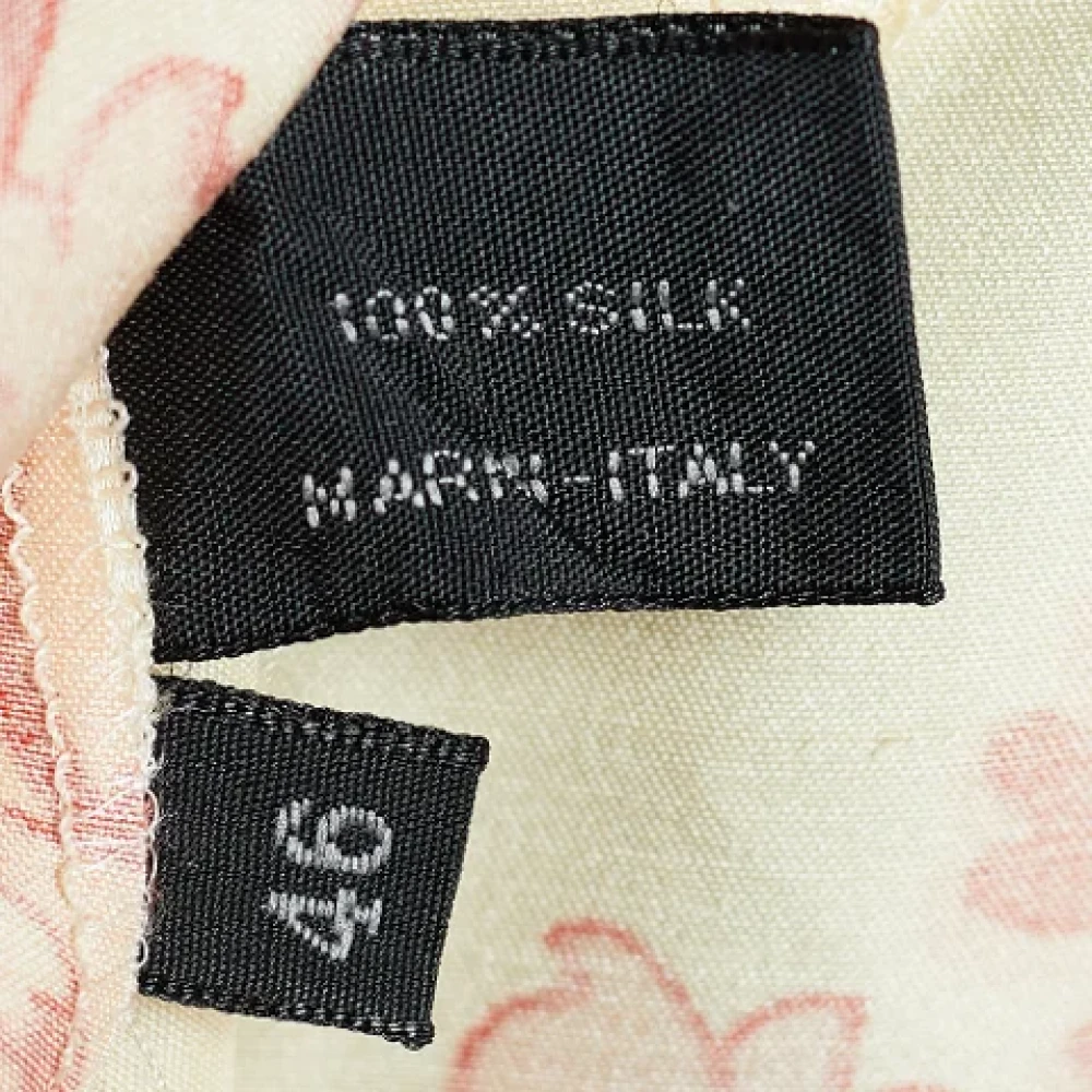 Marni Pre-owned Silk tops Beige Dames
