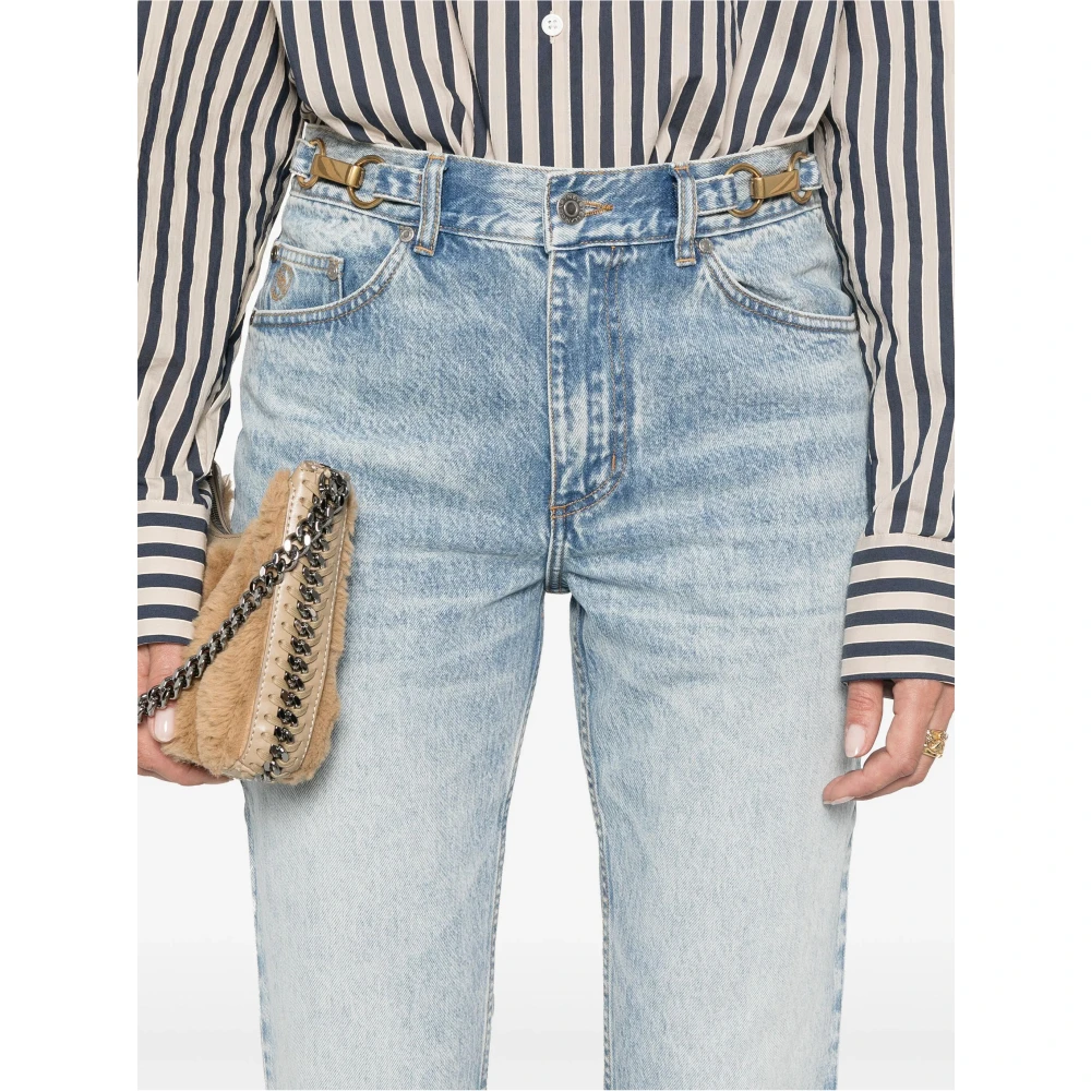 Stella Mccartney Vintage Blauwe Denim Jeans Blue Dames