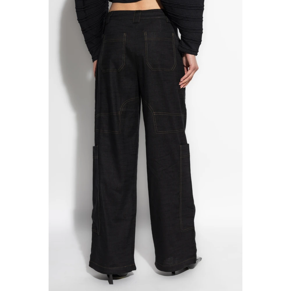 Cult Gaia Broek Wynn Black Dames