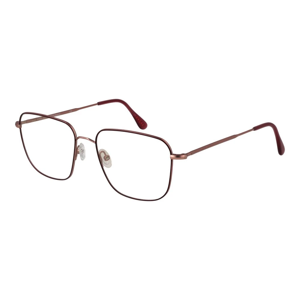 Andy Wolf Unisex Burgundy Metal Optical Frames Square Style