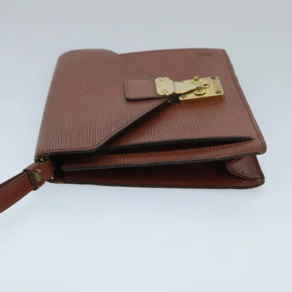 Louis Vuitton Vintage Pre-owned Leather handbags Brown Dames
