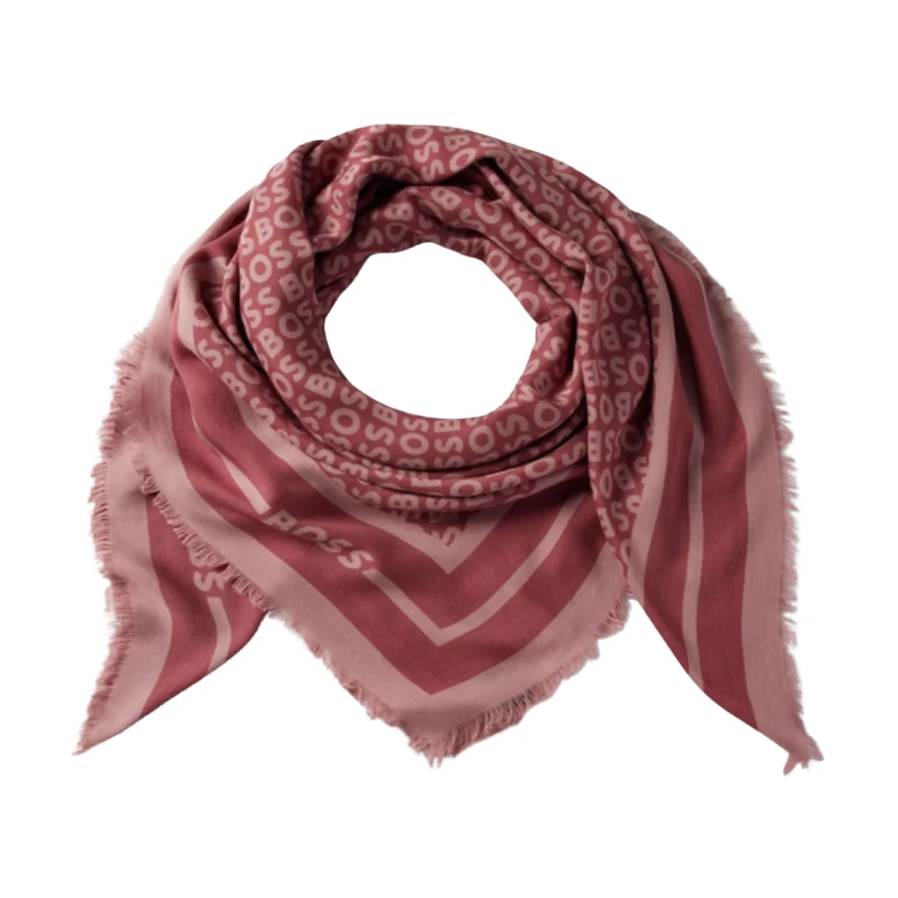 Hugo Boss Elegante Sjaal voor Vrouwen Pink Dames