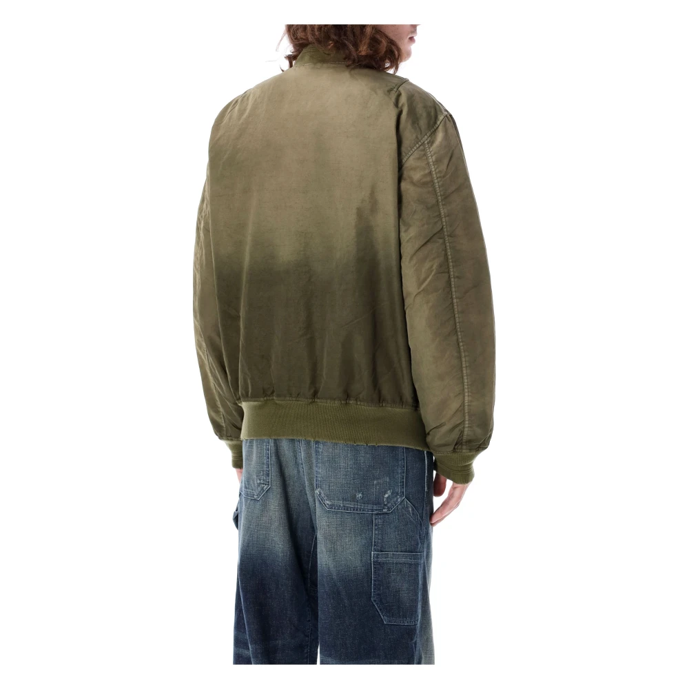 Diesel Militaire Bomberjack Buitenkleding Aw24 Green Heren