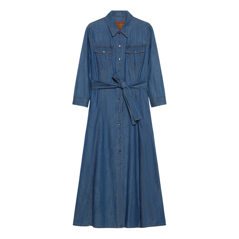 Pennyblack Lichte Denim Shirt Pinta Stijl Blue Dames