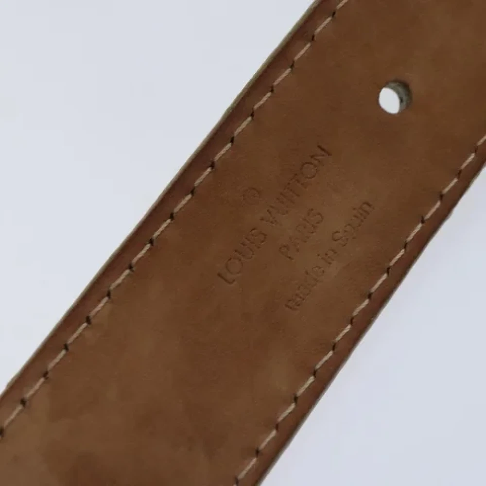 Louis Vuitton Vintage Pre-owned Leather belts Yellow Dames