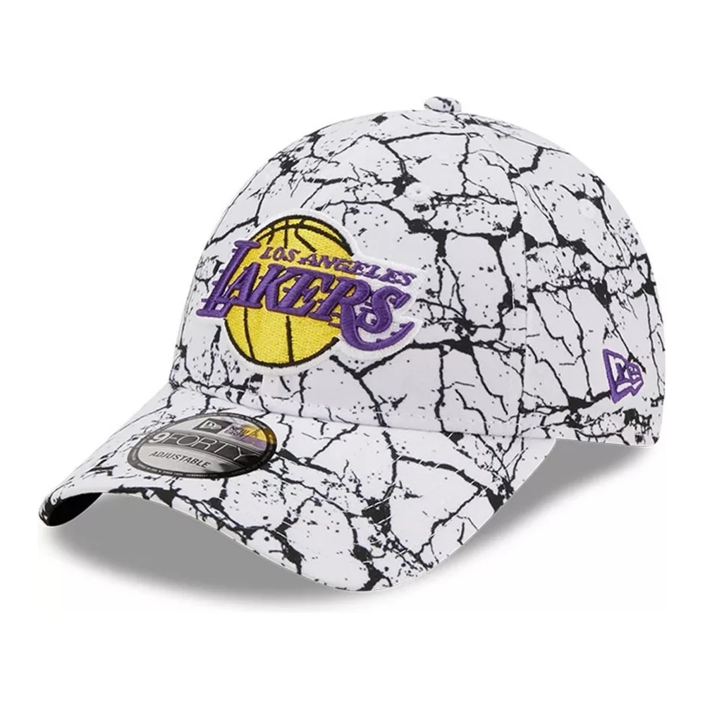 New era Witte Lakers Marmer Pet White Heren