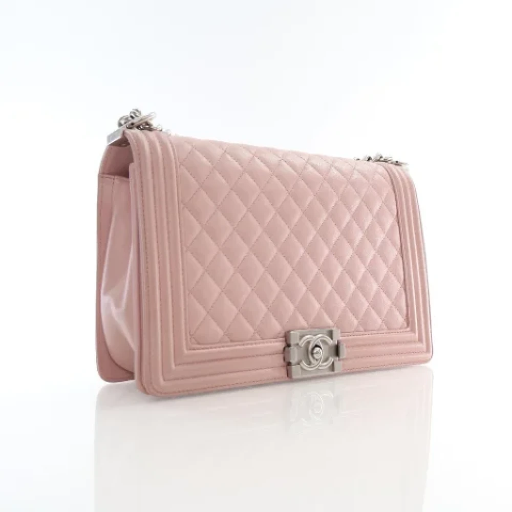 Chanel Vintage Pre-owned Leather chanel-bags Pink Dames