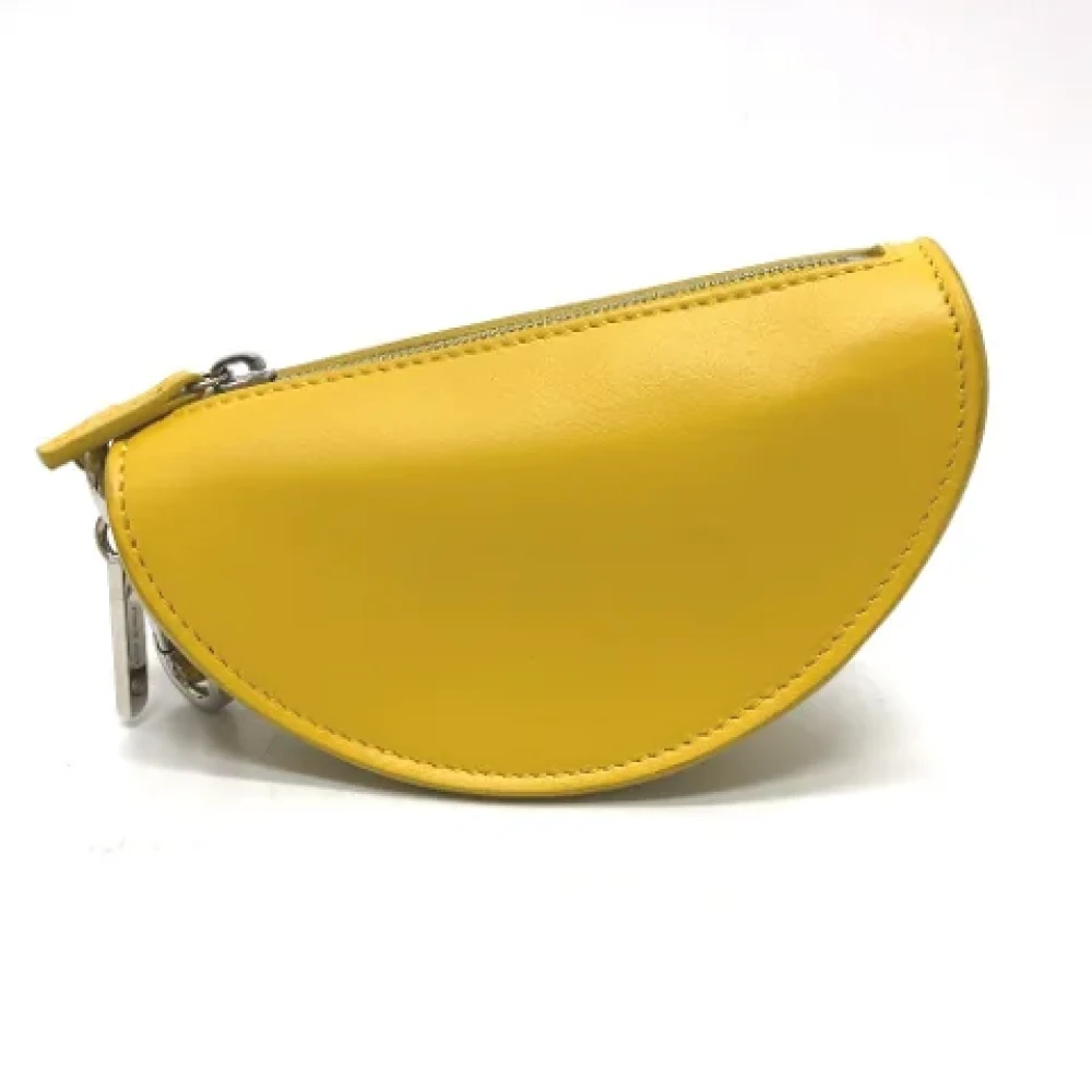 Fendi Vintage Pre-owned Leather key-holders Yellow Dames