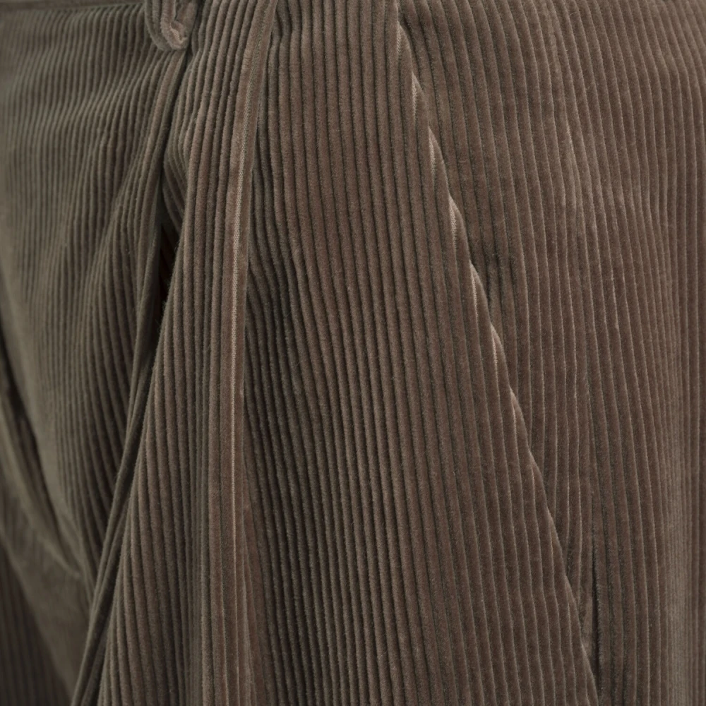 Moorer Moderne broek met medium-hoge taille Brown Dames
