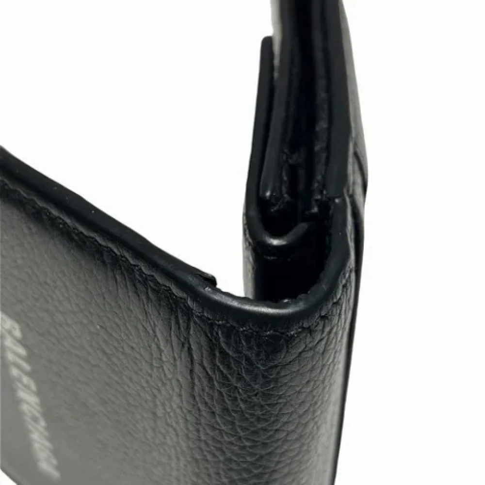 Balenciaga Vintage Pre-owned Leather wallets Black Dames