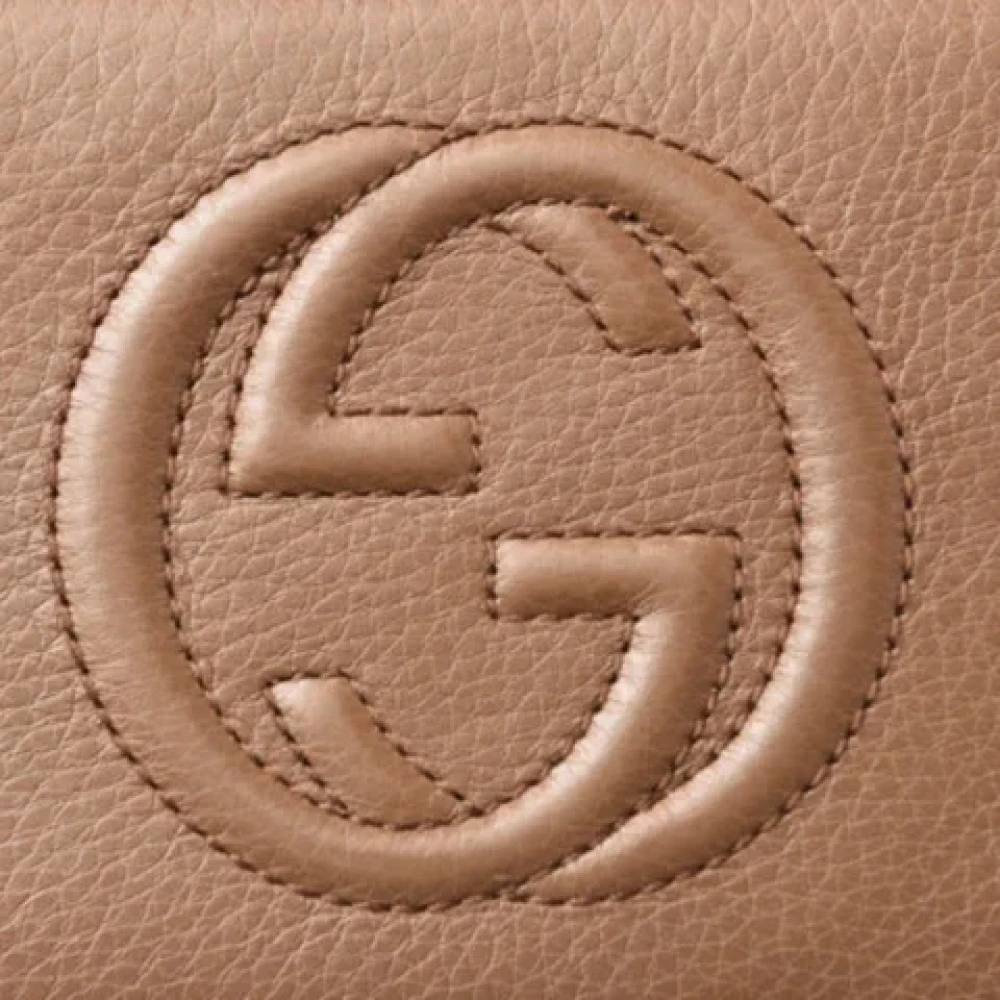 Gucci Vintage Pre-owned Leather wallets Brown Dames