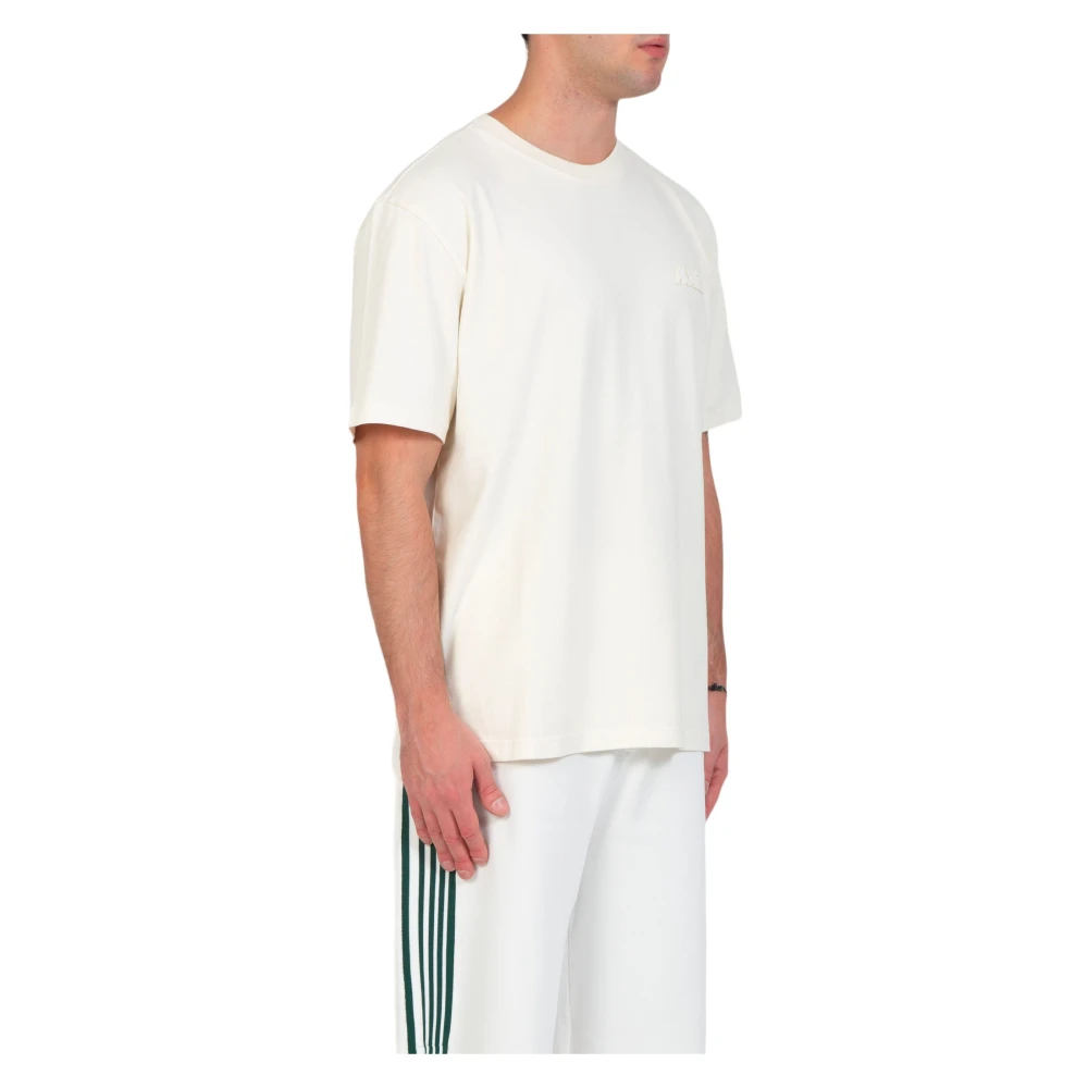 Autry Tonal Logo Tee Beige Heren