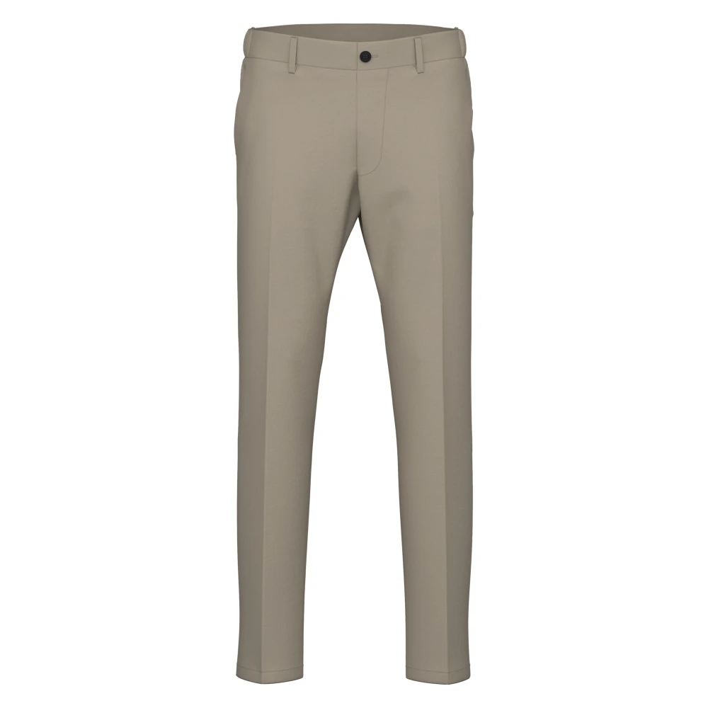 Drykorn Tapered fit stoffen broek met ceintuurlussen model 'AJEND'