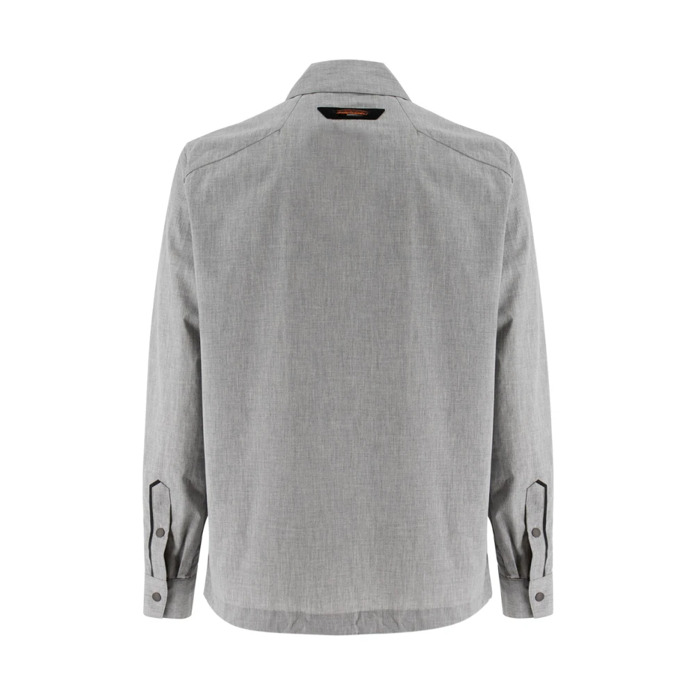 Sease Urban Style Lichtgewicht Katoenen Poplin Overhemd Gray Heren