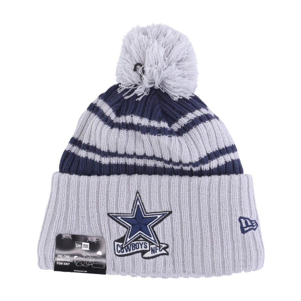 new era Dallas Cowboys Pom Beanie Hat Gray Heren
