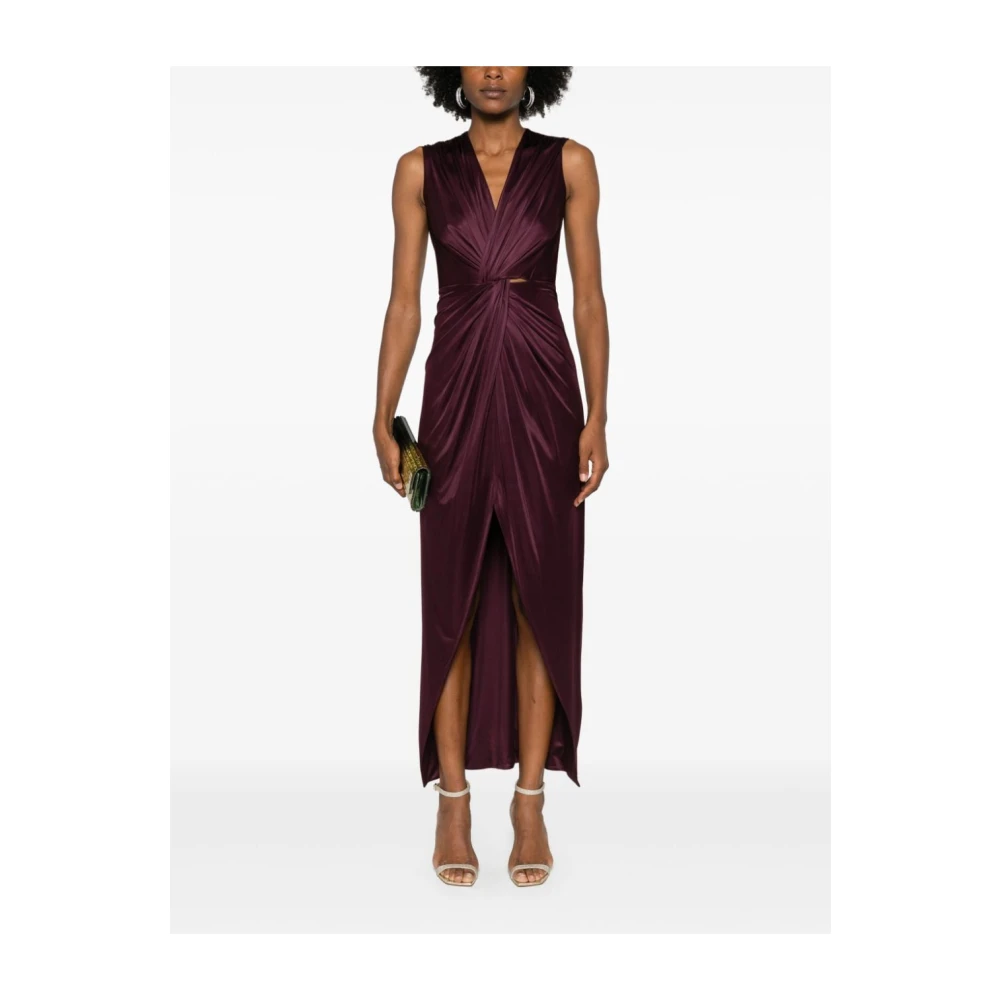 Costarellos Rode Elegante Jurk Aw24 Red Dames