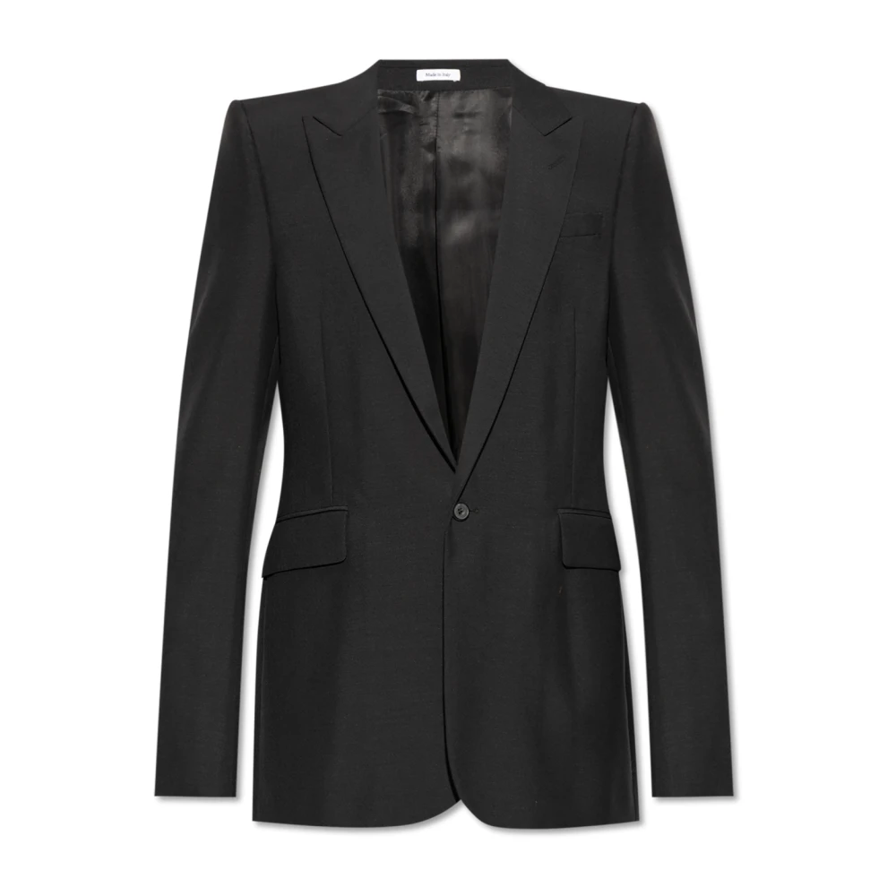 Alexander mcqueen Wollen Blazer Black Heren