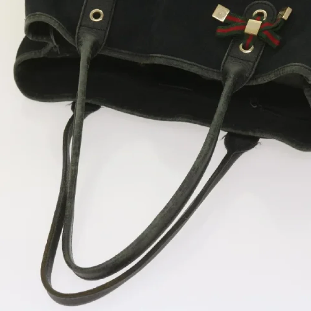 Gucci Vintage Pre-owned Leather totes Black Dames