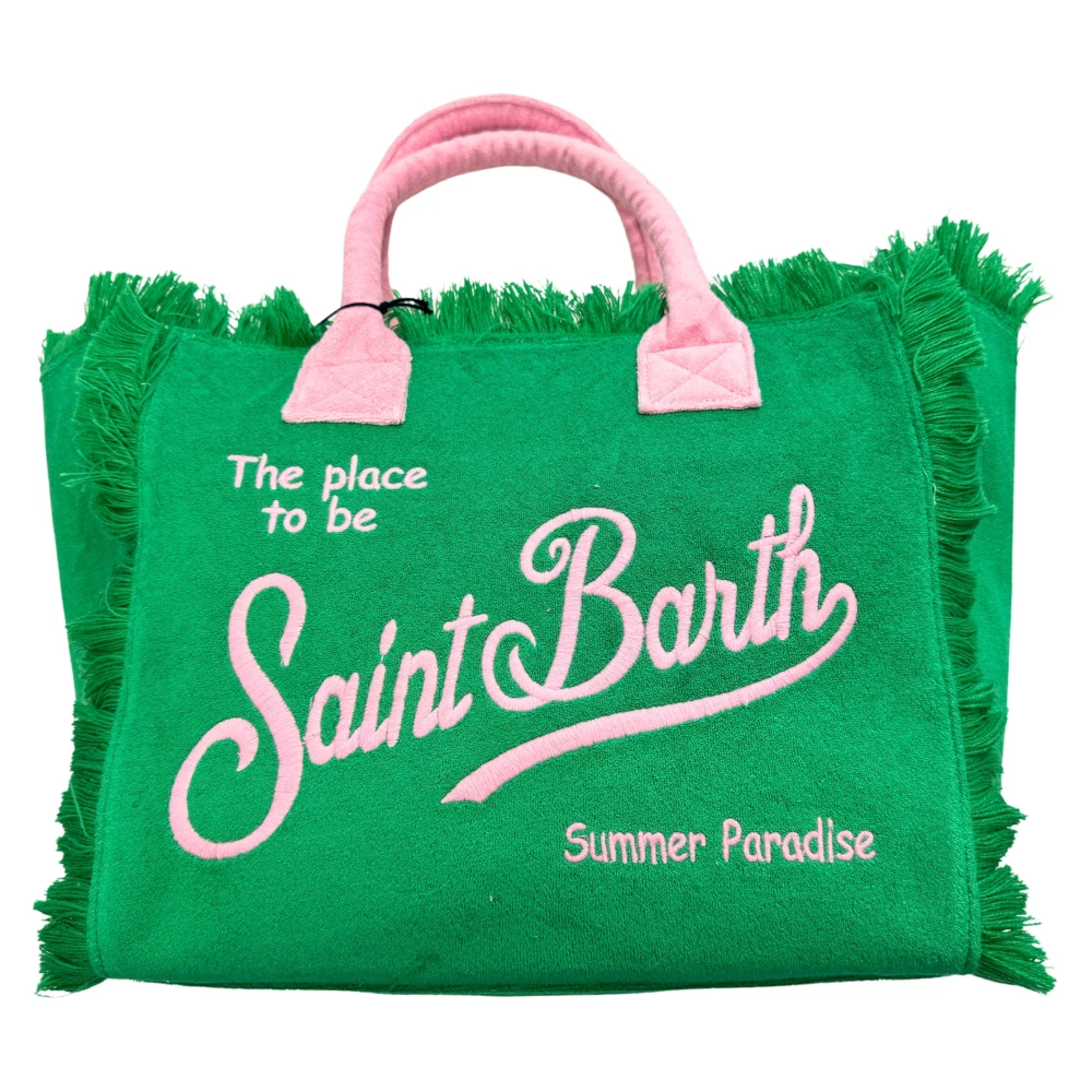 Saint Barth Stijlvolle Tote Bag Green Dames