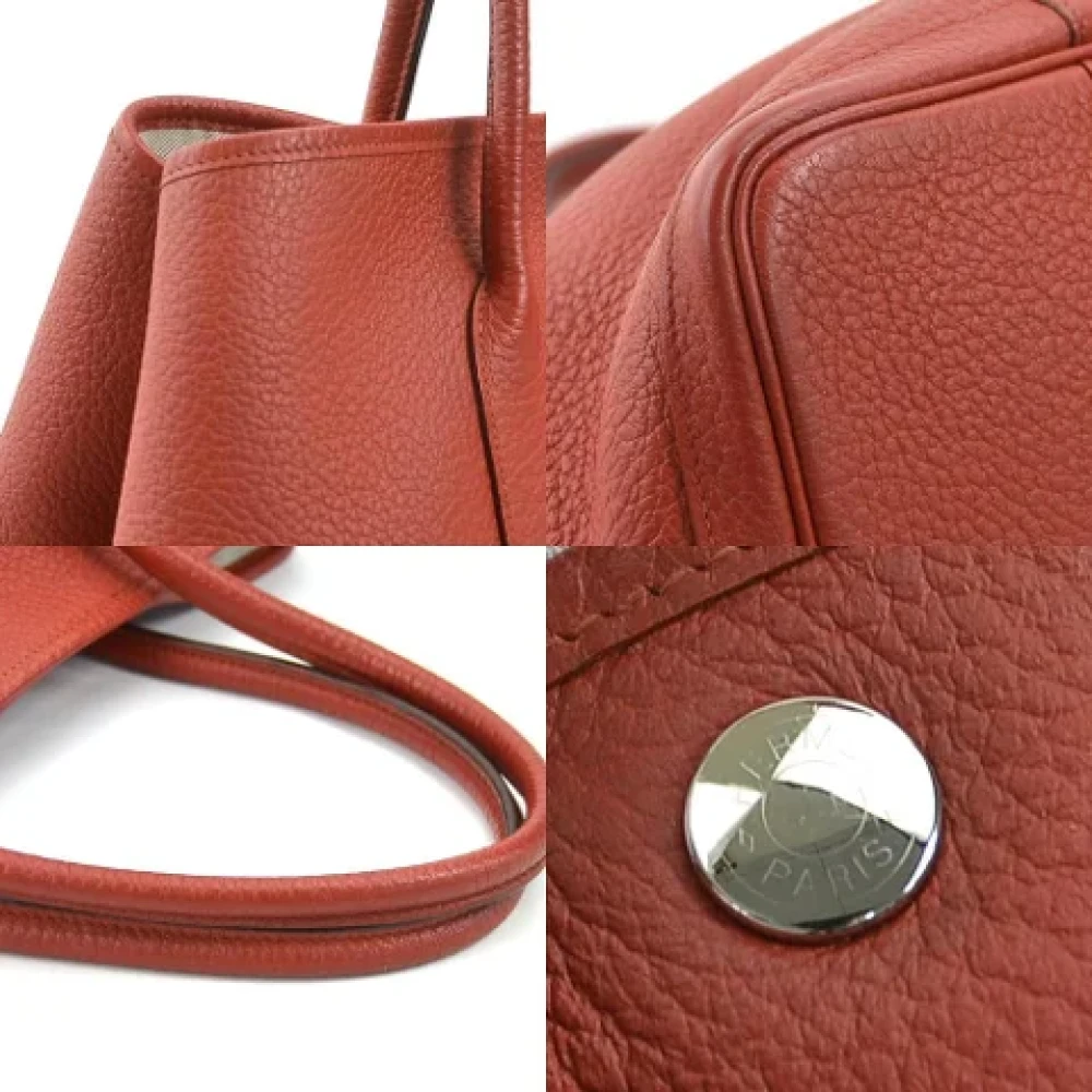Hermès Vintage Pre-owned Leather handbags Red Dames