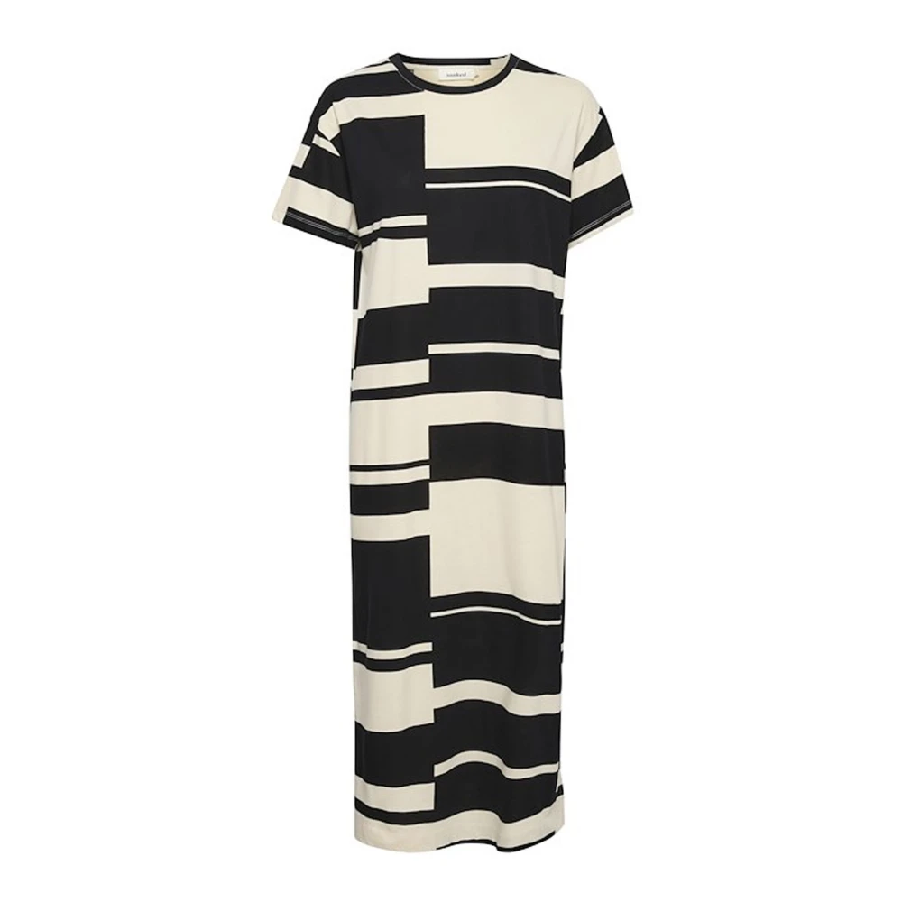 Soaked in Luxury Zwart en Sandshell Block Jurk Black Dames