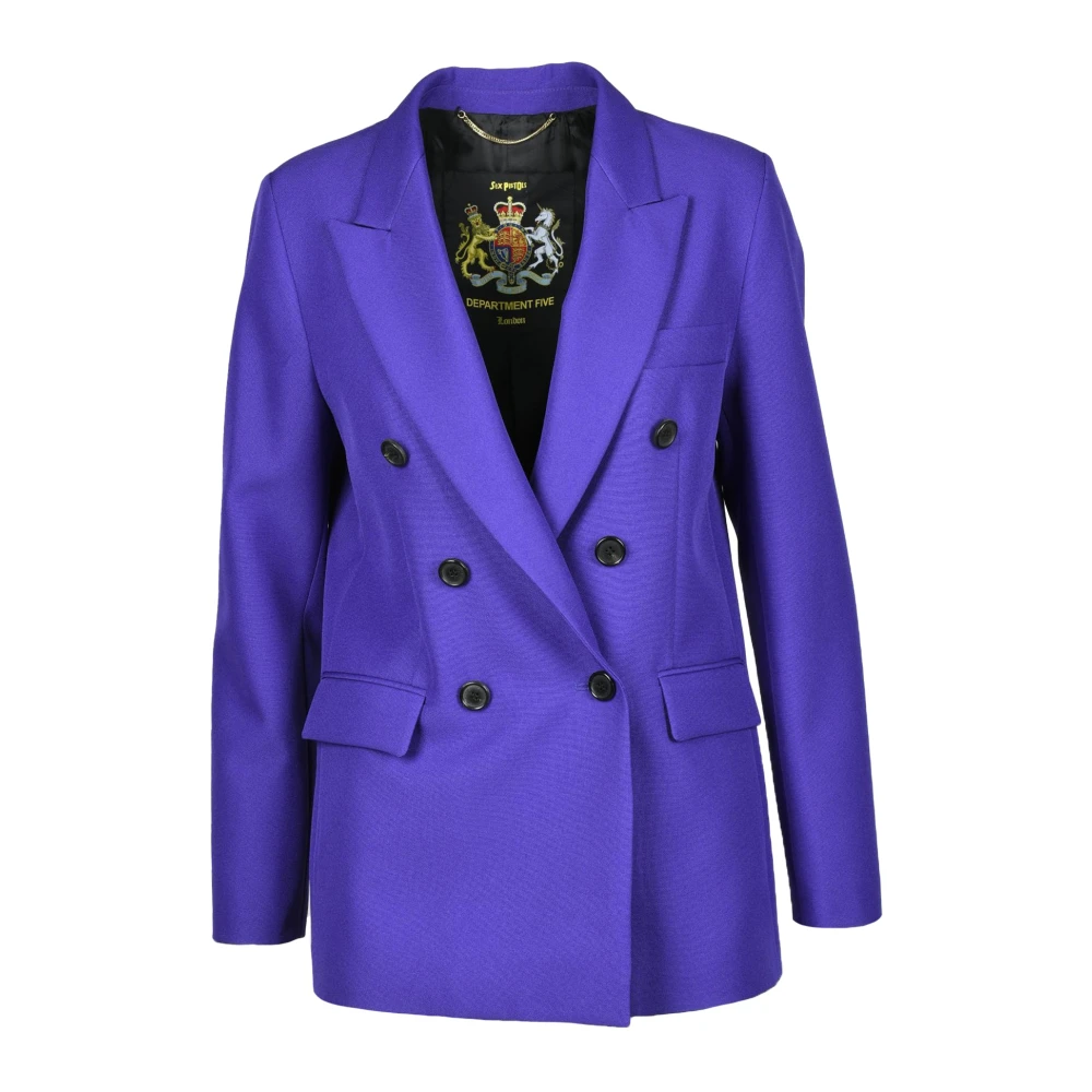 Department Five Stijlvolle Polyester Jas Purple Dames