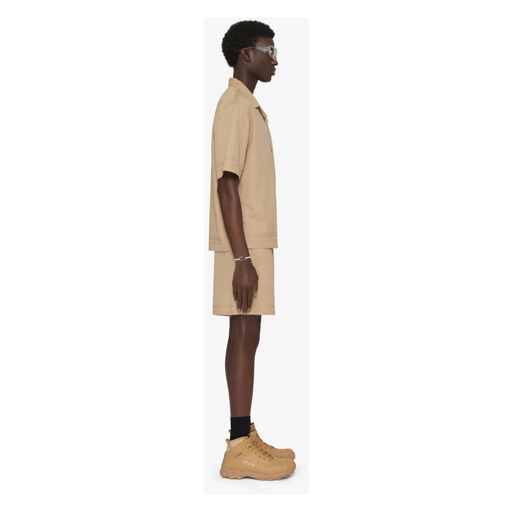 Givenchy 4G Motif Bermuda Shorts Beige Heren