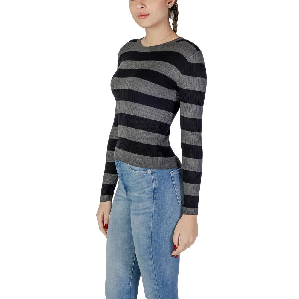 Jacqueline de Yong Grijze Viscose Top & T-Shirt Gray Dames