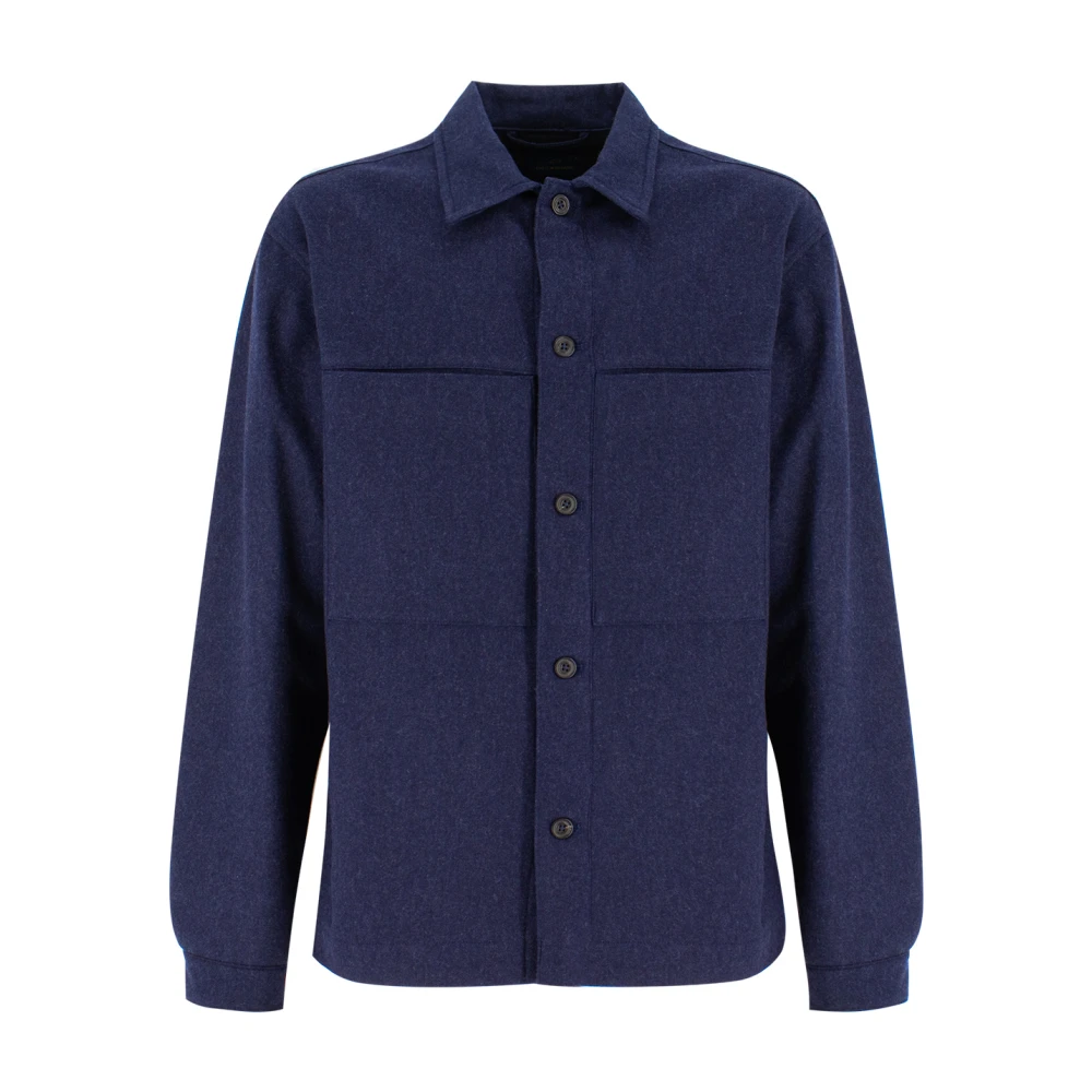 Paul & Shark Ficka Overshirt Blue, Herr